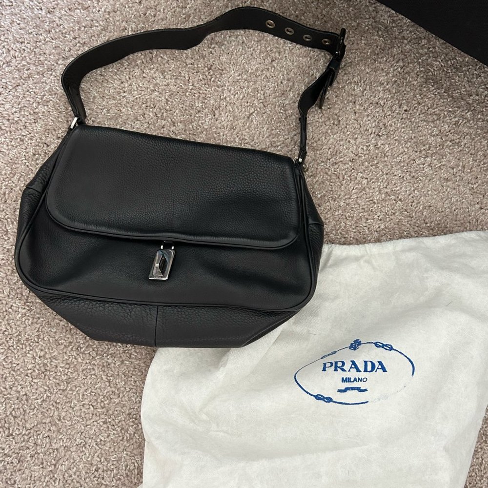 Prada LEATHER CROSSBODY BAG